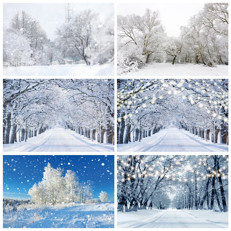 Winter Snow Forest Backdrops for Photography Snowflake Landscape Baby Photo Photographic Background Room Decor Props Photocall
Winter Snow Forest Backdrops for Photography Snowflake Landscape Baby Photo Photographic Background Room Decor Props Photocall