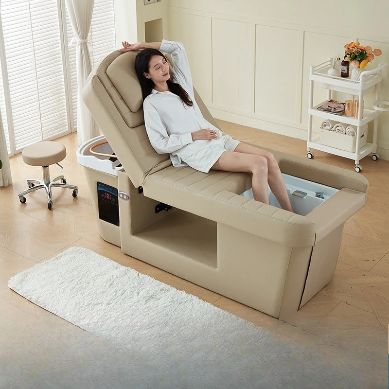High-end intelligent electric lifting head massage foot bath sofa integrated bed foot massage bed SPA shampoo bed
High-end intelligent electric lifting head massage foot bath sofa integrated bed foot massage bed SPA shampoo bed