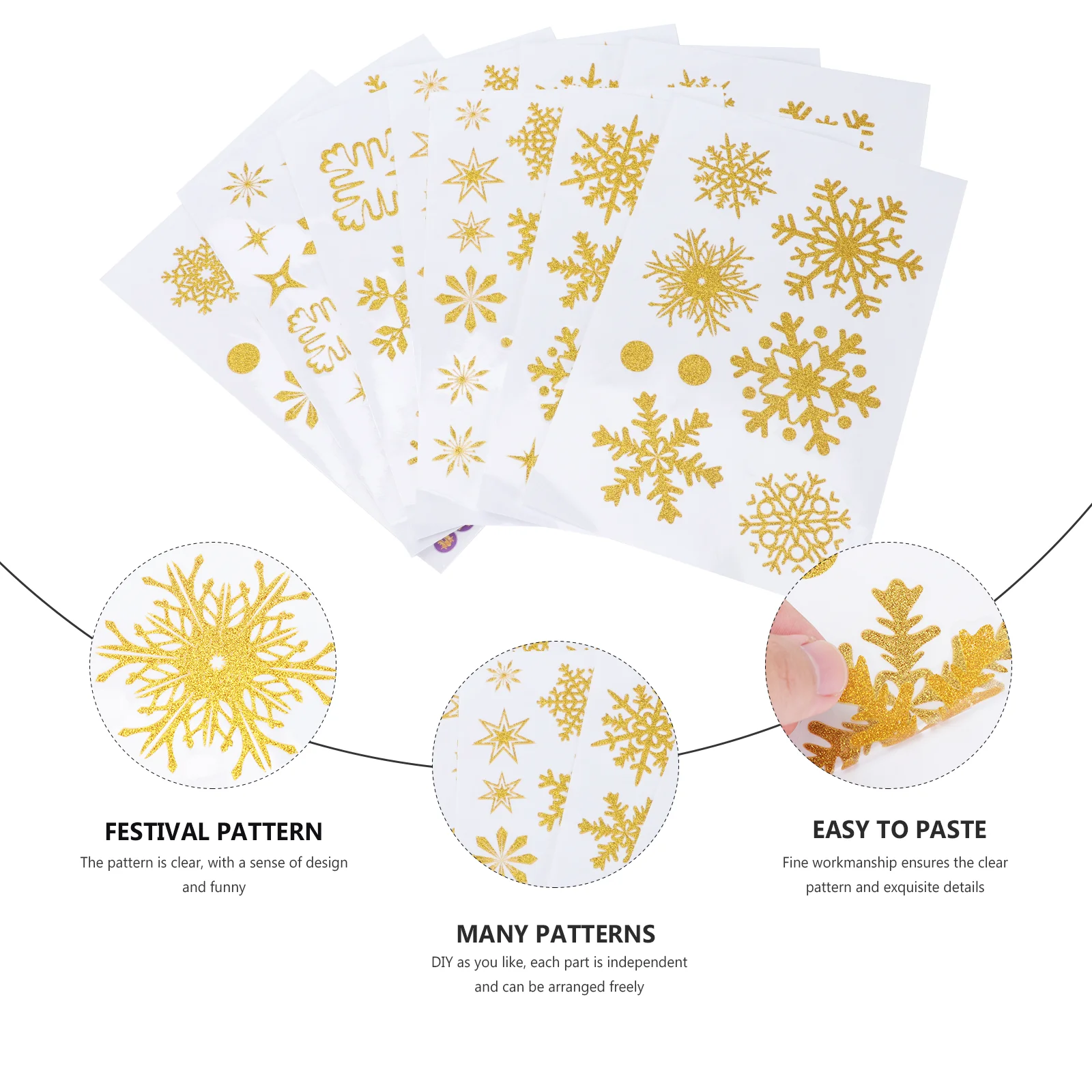 27 Pcs Static Snowflake Decoration Stickers Creative Window Festival Decals Christmas Showcase Charm
27 Pcs Static Snowflake Decoration Stickers Creative Window Festival Decals Christmas Showcase Charm
