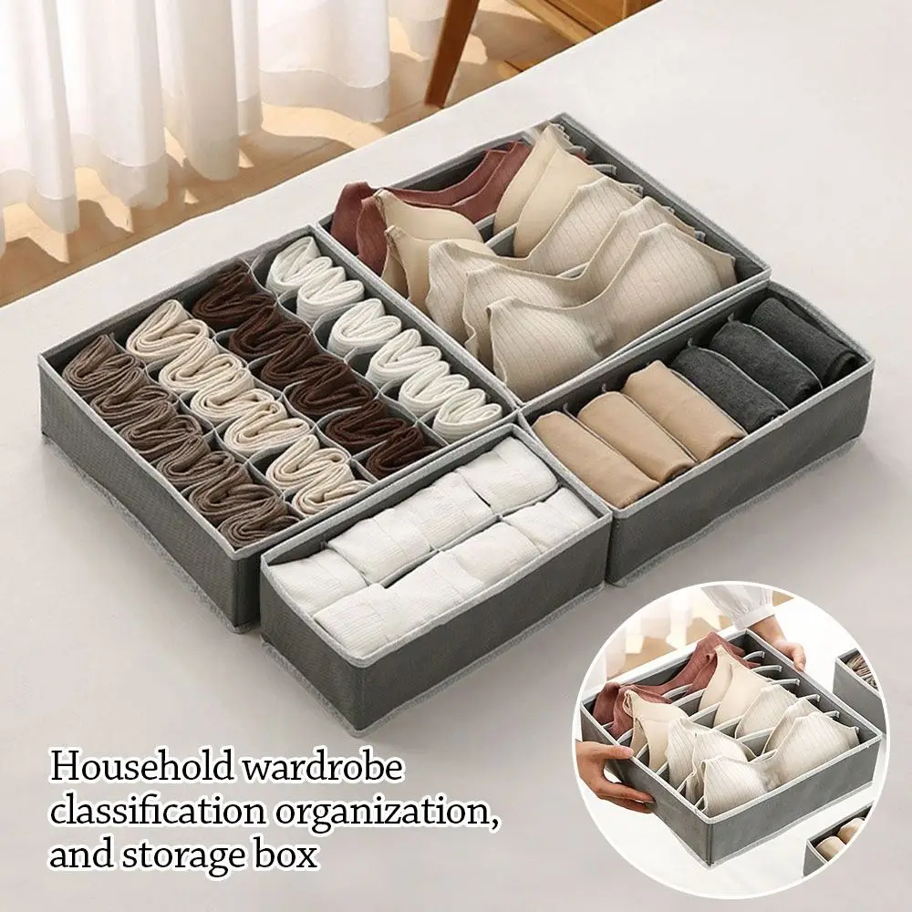 4Pcs/Set Clothes Ties Underwear Storage Organizer Foldable Multifunction Drawers Clothes Organizer Space-saving Large Capacity
4Pcs/Set Clothes Ties Underwear Storage Organizer Foldable Multifunction Drawers Clothes Organizer Space-saving Large Capacity