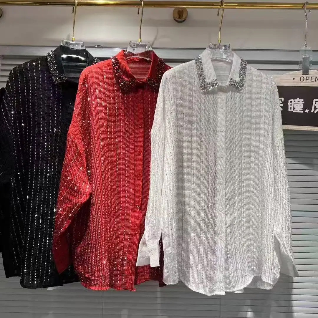 Woman Clothes Autumn Luxury Women's Shirts & Blouses Woman Blouses Female Clothing Long Sleeve Loose Casual High Street Top
Woman Clothes Autumn Luxury Women's Shirts & Blouses Woman Blouses Female Clothing Long Sleeve Loose Casual High Street Top