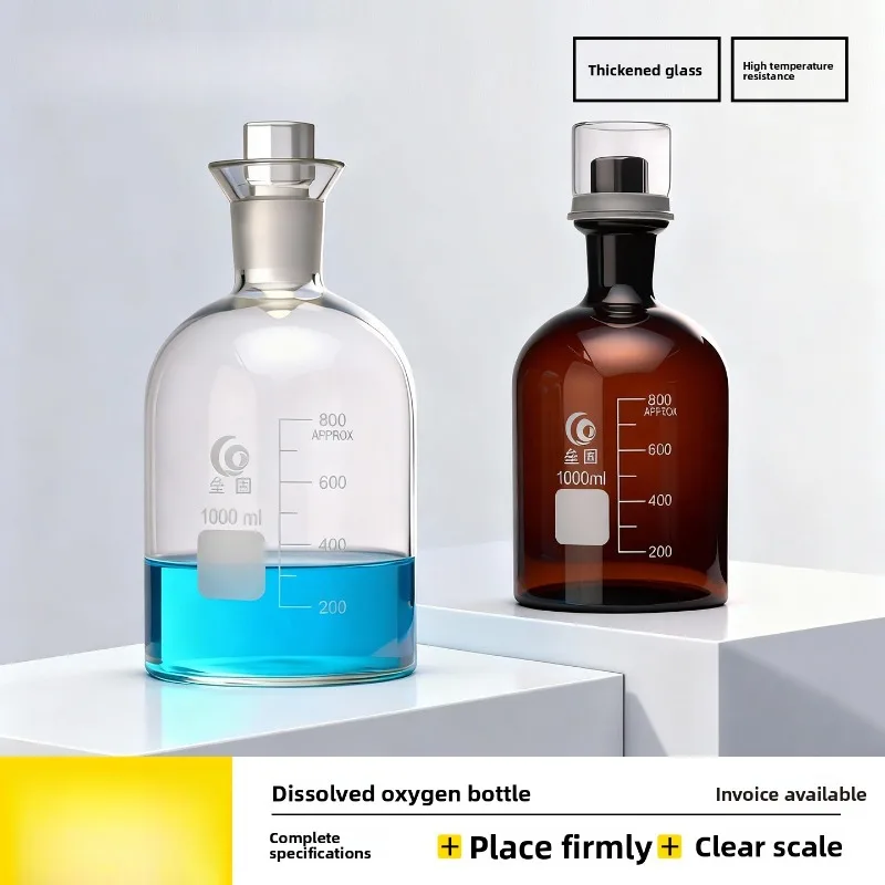 BOD Water Sampling Bottle 125ml 250ml 500ml 1000ml Glass DO Bottle with Water Seal Single Double Cap Brown Clear
BOD Water Sampling Bottle 125ml 250ml 500ml 1000ml Glass DO Bottle with Water Seal Single Double Cap Brown Clear