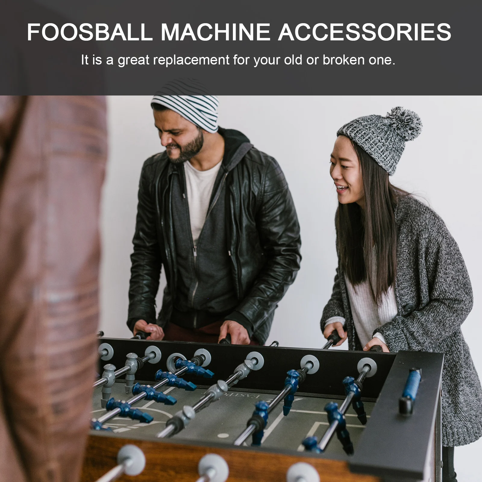 10 Set Foosball Machine Accessories Black Color Premium Plastic Bearings Threaded Construction Replacement Rod Bushing Table
10 Set Foosball Machine Accessories Black Color Premium Plastic Bearings Threaded Construction Replacement Rod Bushing Table