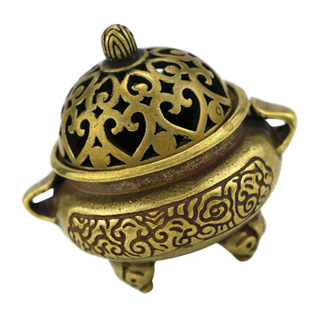 Mini Censer Decor Retro Incense Holder Home Aromatherapy Relaxation Small Incense Burner Size Mini Censer Brass
Mini Censer Decor Retro Incense Holder Home Aromatherapy Relaxation Small Incense Burner Size Mini Censer Brass