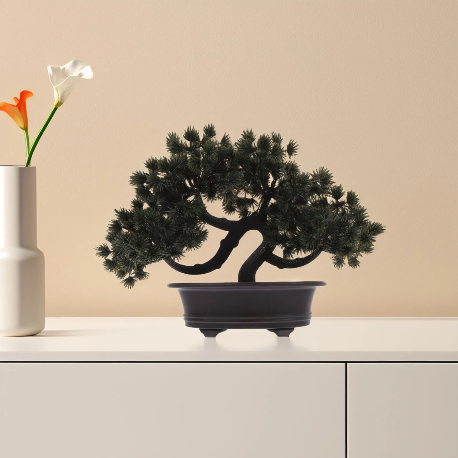 Simulated Welcoming Pine Bonsai Artificial Trees Plants Large Giant Fake Rose Flower Lifelike Potted Flowers Durable Design Easy
Simulated Welcoming Pine Bonsai Artificial Trees Plants Large Giant Fake Rose Flower Lifelike Potted Flowers Durable Design Easy