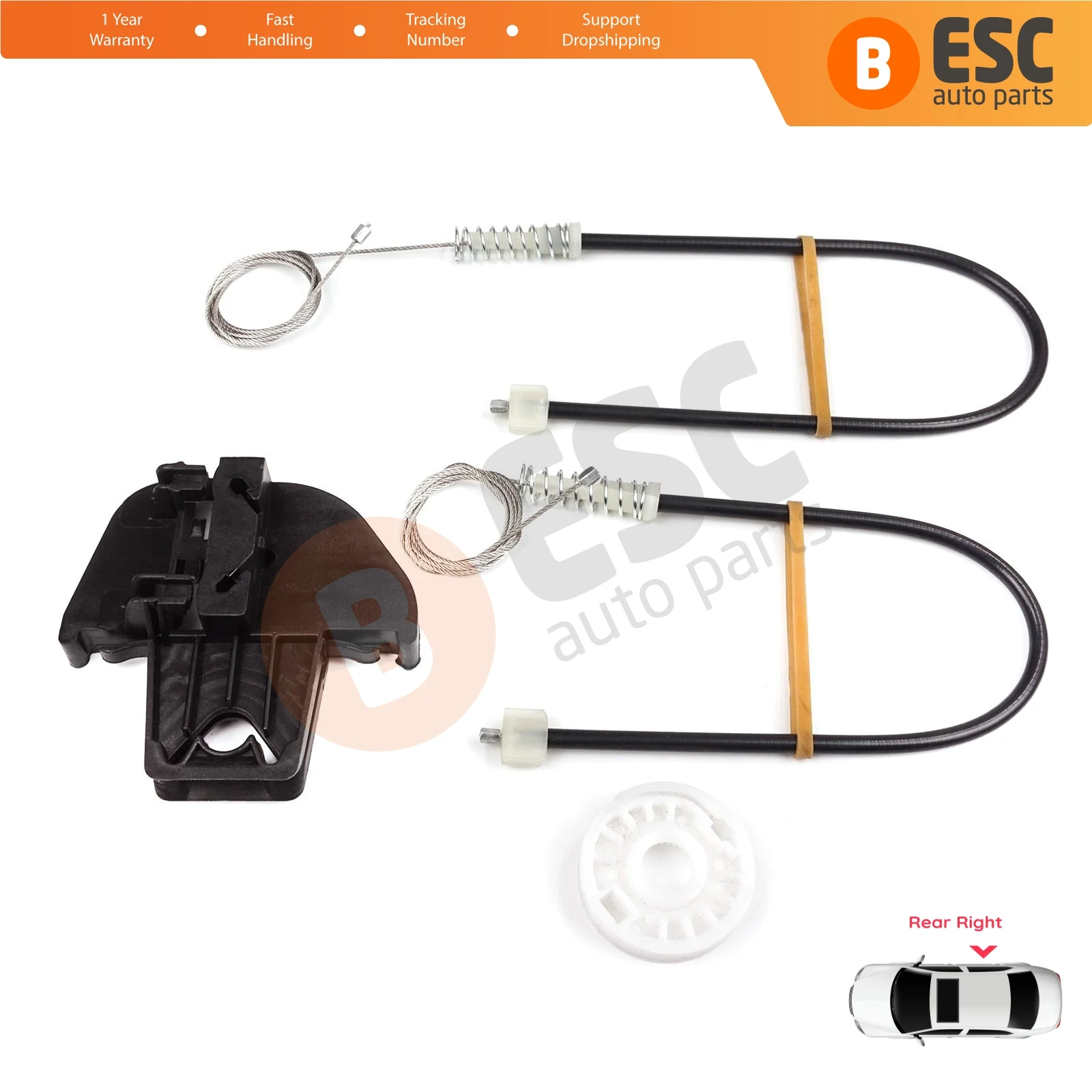 EWR5511 Power Window Regulator Repair Kit Rear Right Door for VW Touran MK1 1T1 1T2 1T3 2003-2015 1T0839462
EWR5511 Power Window Regulator Repair Kit Rear Right Door for VW Touran MK1 1T1 1T2 1T3 2003-2015 1T0839462