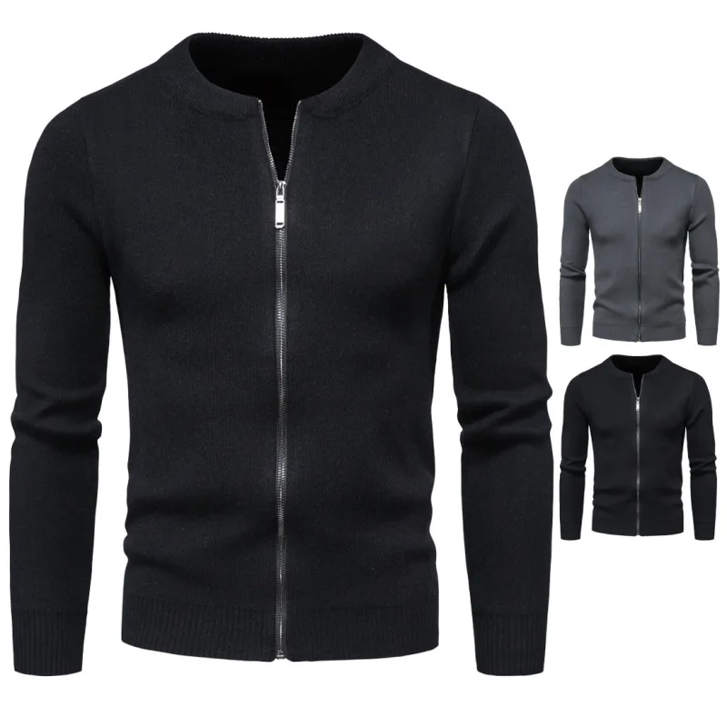 Knitted Cardigan Men's New Autumn 2023 Foreign Trade Men's Knitwear Solid Color Cardigan Outerwear Sweater
Knitted Cardigan Men's New Autumn 2023 Foreign Trade Men's Knitwear Solid Color Cardigan Outerwear Sweater
