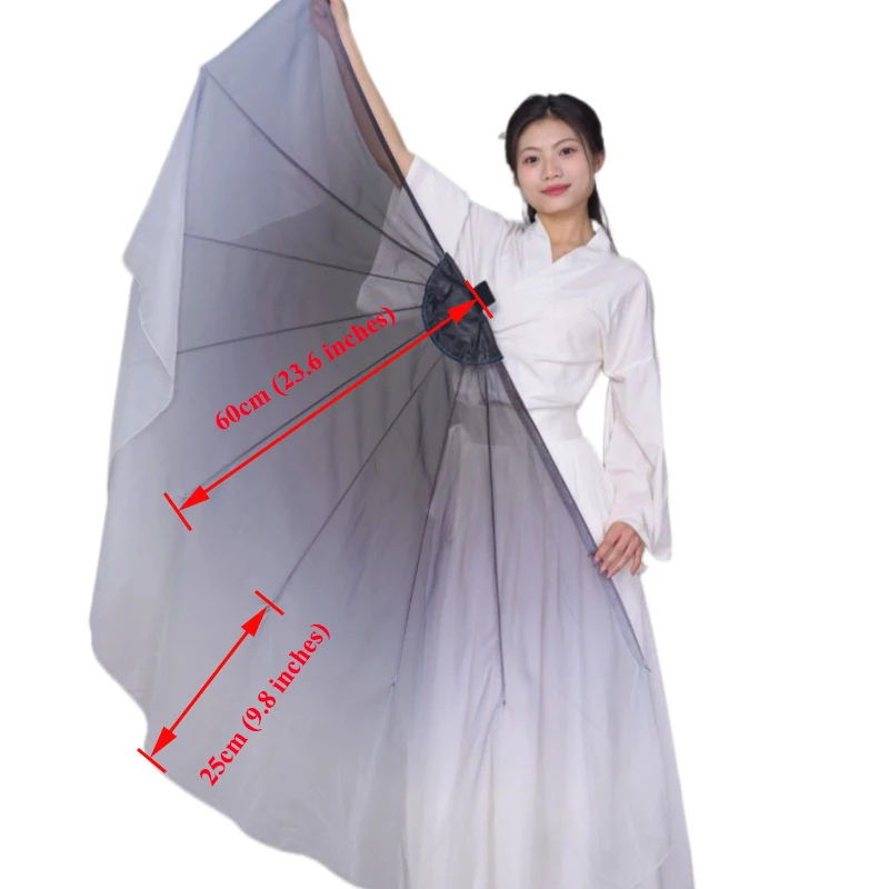 2pcs Fishbone Fan Veil Chiffon Opening Dance Stage Performance Props Worship Praise Soft Large Fans 85cm Gradient Color Customed
2pcs Fishbone Fan Veil Chiffon Opening Dance Stage Performance Props Worship Praise Soft Large Fans 85cm Gradient Color Customed