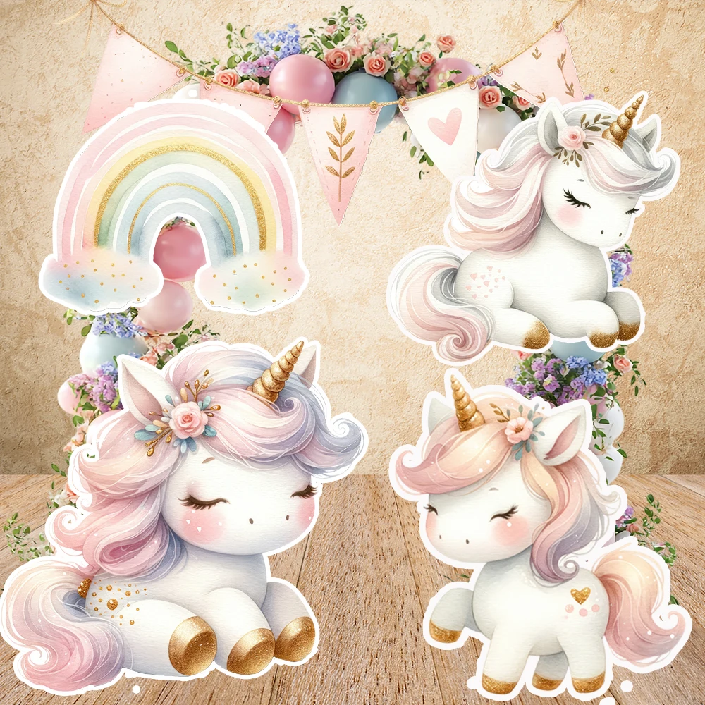 Watercolor Unicorn Cutouts Flower Rainbow Foam Board Girls Cardboard Photo Prop Birthday Party Decoration Props
Watercolor Unicorn Cutouts Flower Rainbow Foam Board Girls Cardboard Photo Prop Birthday Party Decoration Props