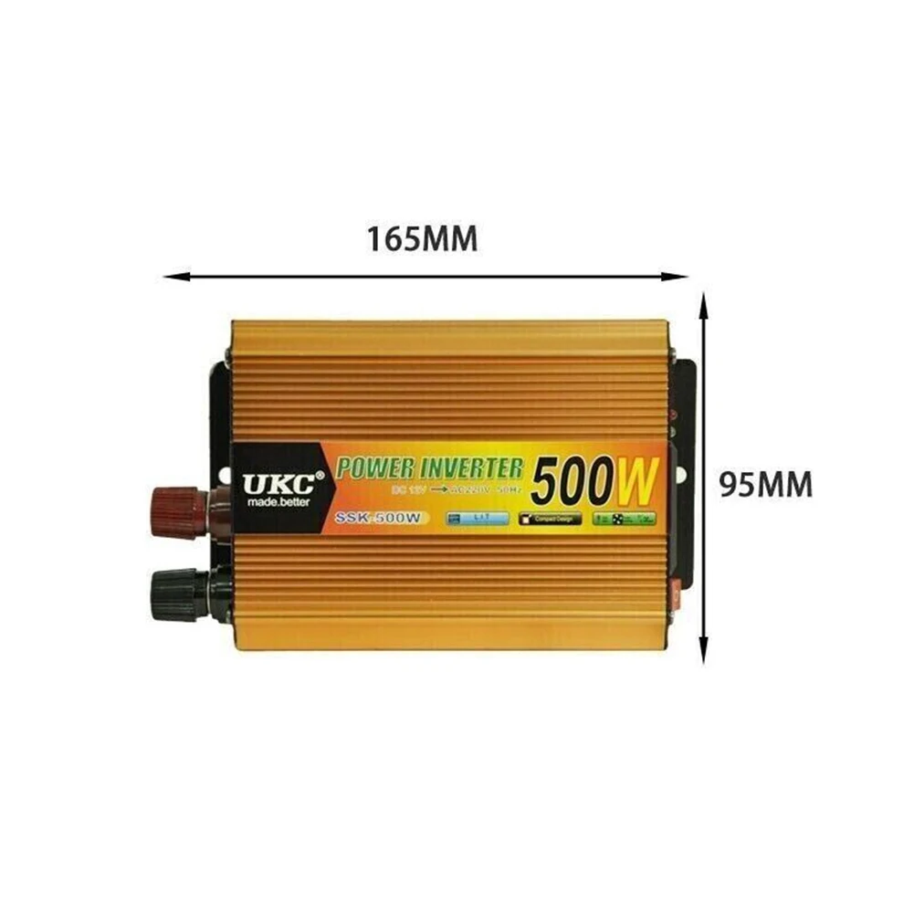 500W Mini Car Inverter For Small Appliances 12V To 230V Voltage DC AC Power Converter Car Modified Sine Wave Car Accessories
500W Mini Car Inverter For Small Appliances 12V To 230V Voltage DC AC Power Converter Car Modified Sine Wave Car Accessories
