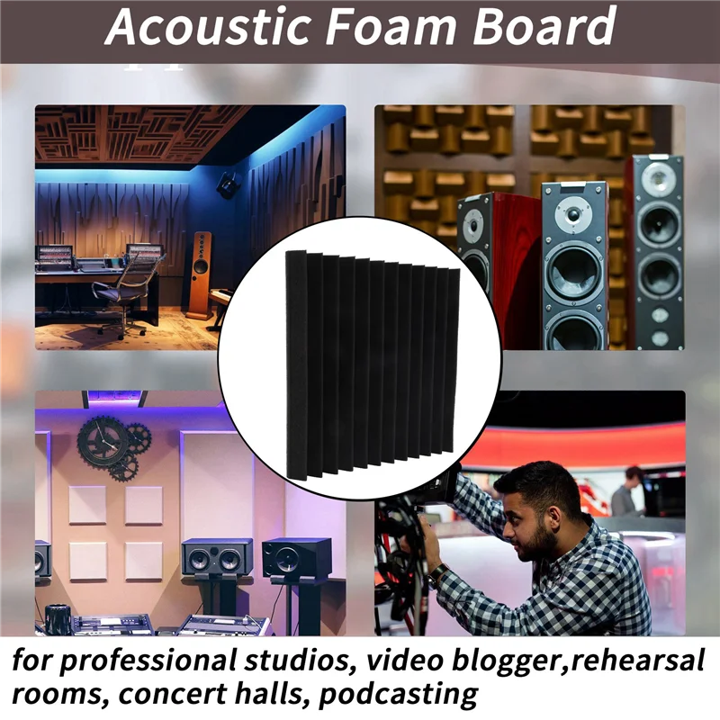 Hot Sale 24 Pack Acoustic Panels With Self-Adhesive,1 X 12 X 12 Inch Sound Proof Foam Panels,For Home Studio
Hot Sale 24 Pack Acoustic Panels With Self-Adhesive,1 X 12 X 12 Inch Sound Proof Foam Panels,For Home Studio