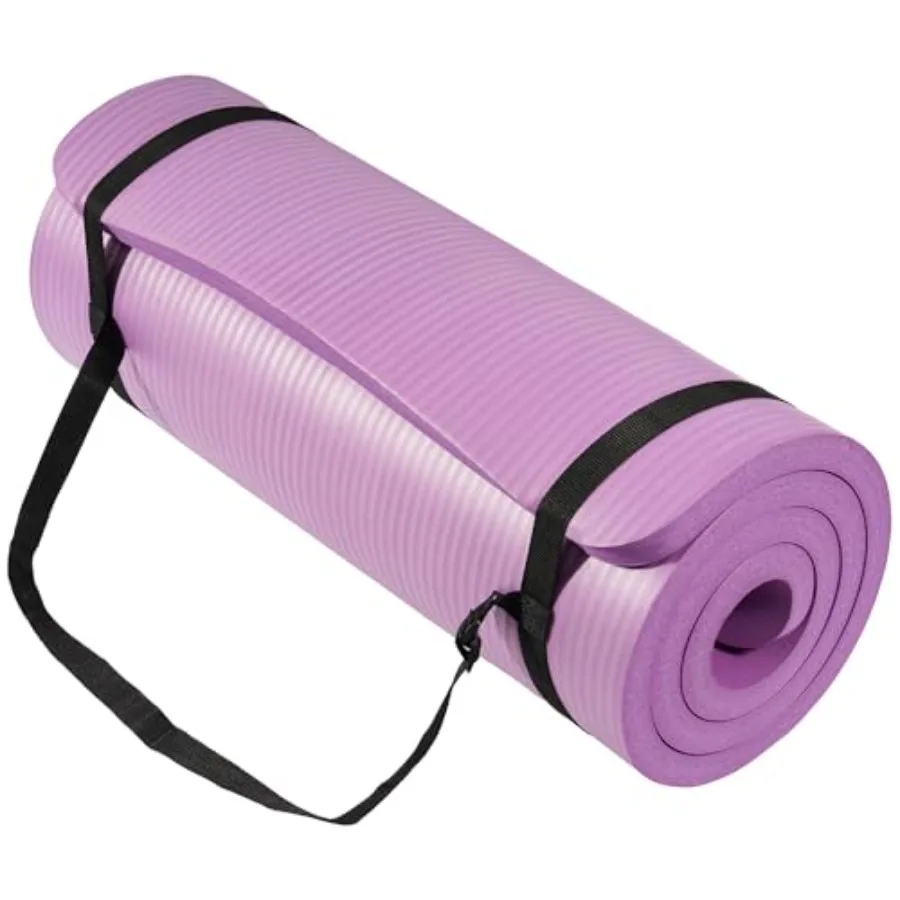 71x24 Inch Extra Thick Yoga Mat 1-Inch High-Density Foam Roll-Up Exercise Pad with Double-Sided Non-Slip Surface and Carrying S
71x24 Inch Extra Thick Yoga Mat 1-Inch High-Density Foam Roll-Up Exercise Pad with Double-Sided Non-Slip Surface and Carrying S