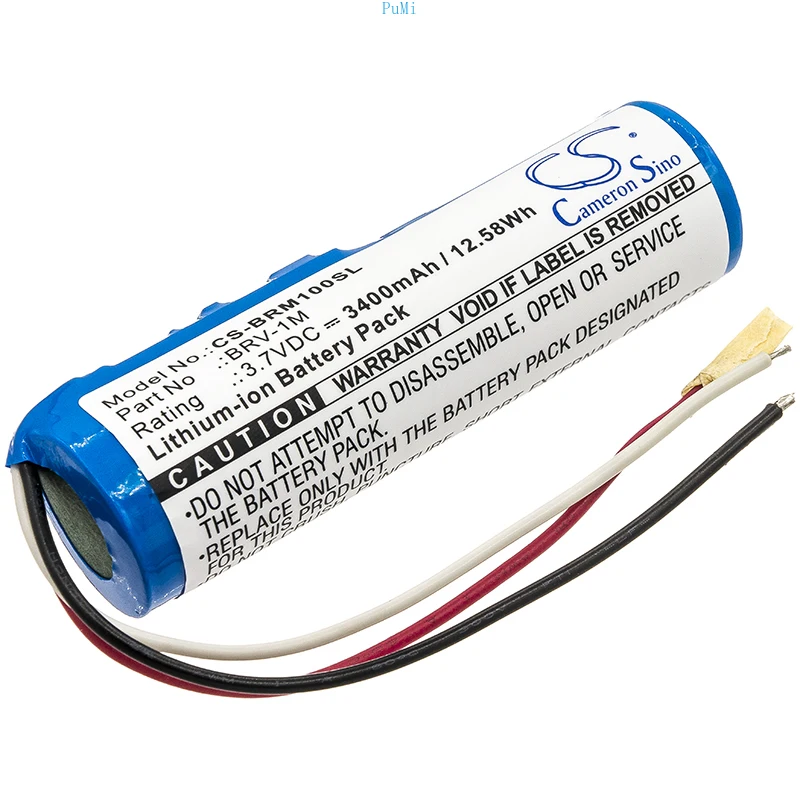 CameronSino Power CameronSino 3400mAh 3.7V 12.58Wh Speaker Li-ion Battery for Braven BRV-1M
CameronSino Power CameronSino 3400mAh 3.7V 12.58Wh Speaker Li-ion Battery for Braven BRV-1M