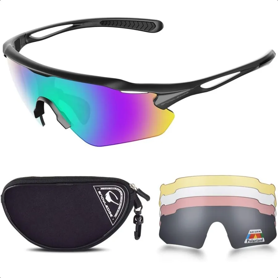 Cycling Glasses with Interchangeable Lenses Mens Womens Polarized Sports Sunglasses Running Baseball Cricket Sunglasses
Cycling Glasses with Interchangeable Lenses Mens Womens Polarized Sports Sunglasses Running Baseball Cricket Sunglasses