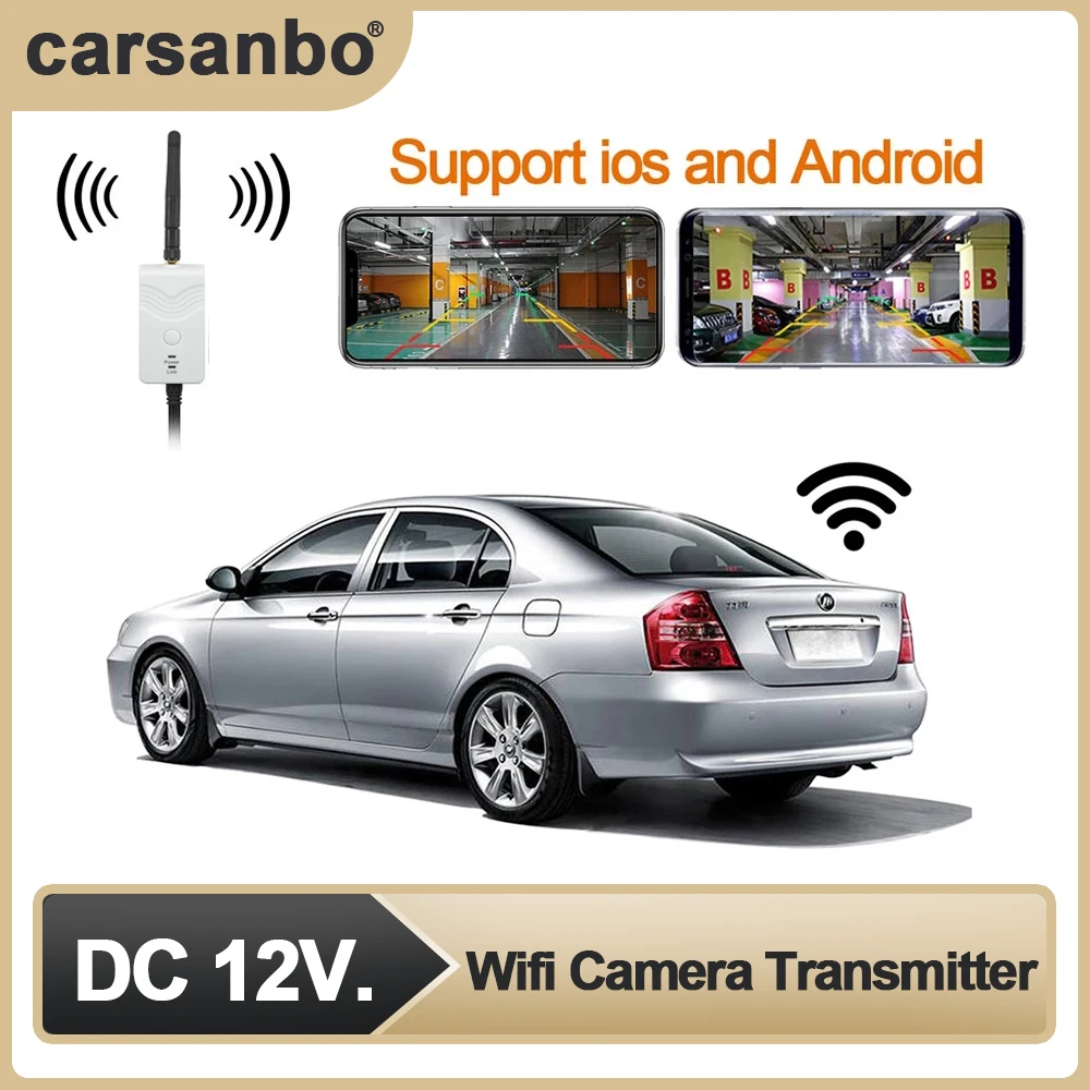 Carsanbo Car Wireless Wifi Reversing Camera Transmitter Video Transmission PV Aerial Reversing Camera Supports IOS and Andriod
Carsanbo Car Wireless Wifi Reversing Camera Transmitter Video Transmission PV Aerial Reversing Camera Supports IOS and Andriod