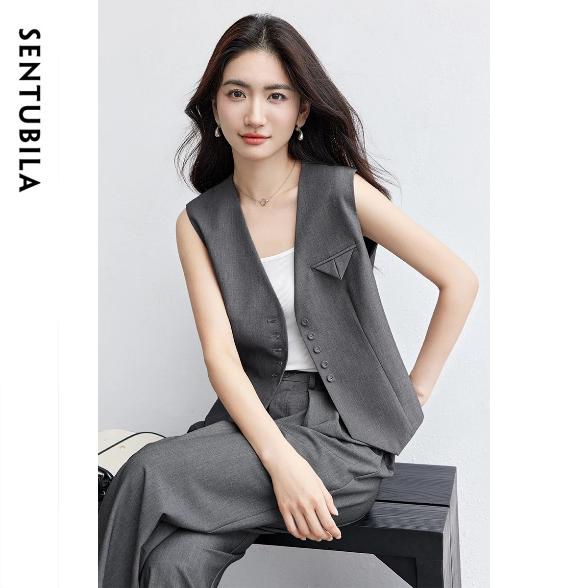 SENTUBILA Summer Women's Suit Ladies Two Pieces Outfits 2025 New Matching Pants Sets Office Wear Woman Elegant Clothes 152ZA1626
SENTUBILA Summer Women's Suit Ladies Two Pieces Outfits 2025 New Matching Pants Sets Office Wear Woman Elegant Clothes 152ZA1626