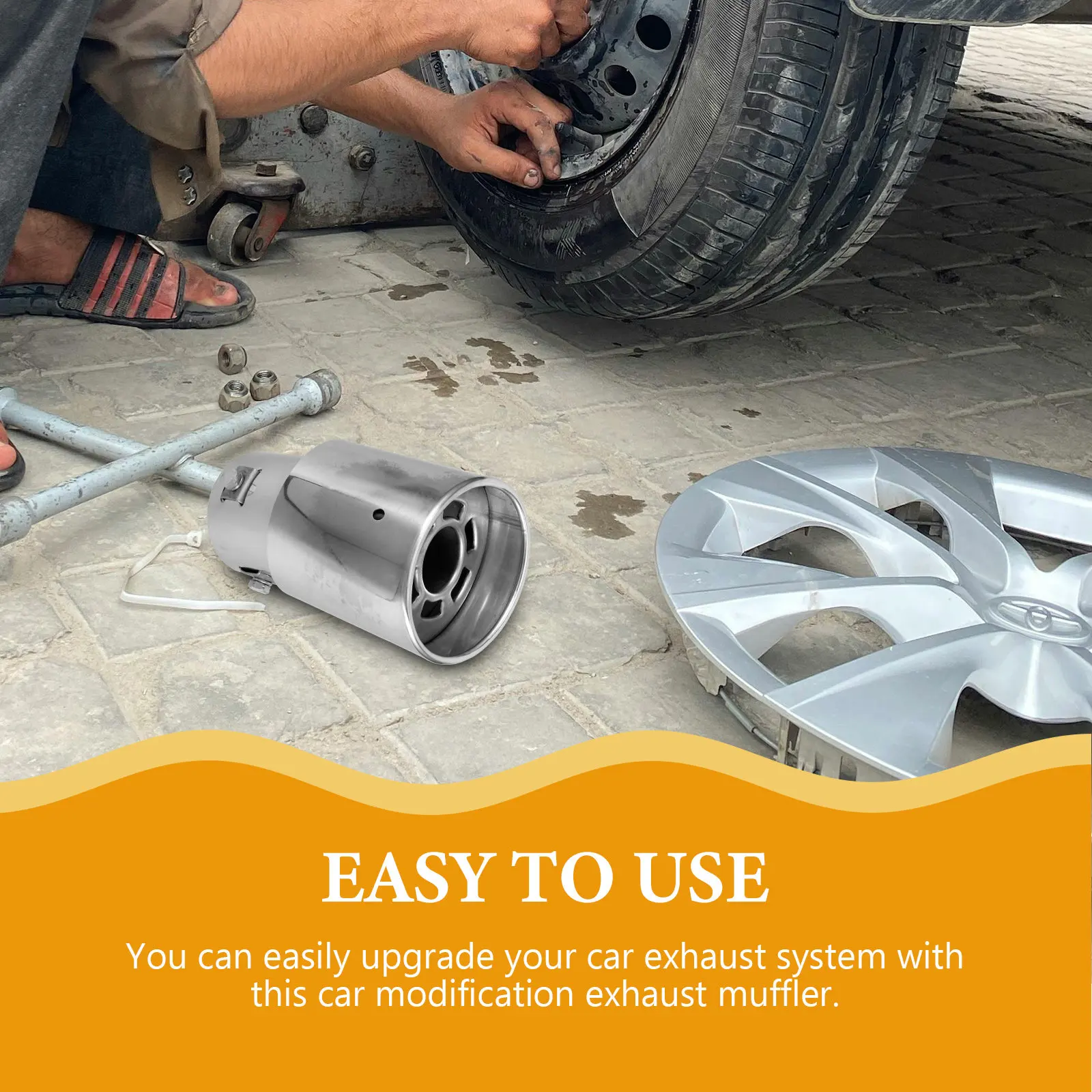 Single Exhaust Tip Car Exhaust Pipe Tip Automotive Curved Tail Pipe Fitting for Vehicle Upgrade Sturdy Lightweight
Single Exhaust Tip Car Exhaust Pipe Tip Automotive Curved Tail Pipe Fitting for Vehicle Upgrade Sturdy Lightweight