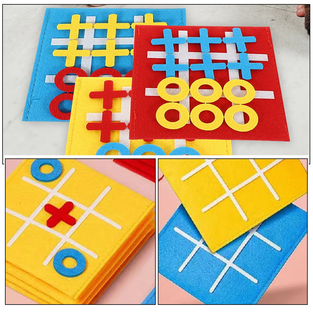 9pcs Mini Felt Toe Board Game Kids Educational Toy 3 Colors Ticktacktoe Playthings Montessori Learning Tool
9pcs Mini Felt Toe Board Game Kids Educational Toy 3 Colors Ticktacktoe Playthings Montessori Learning Tool
