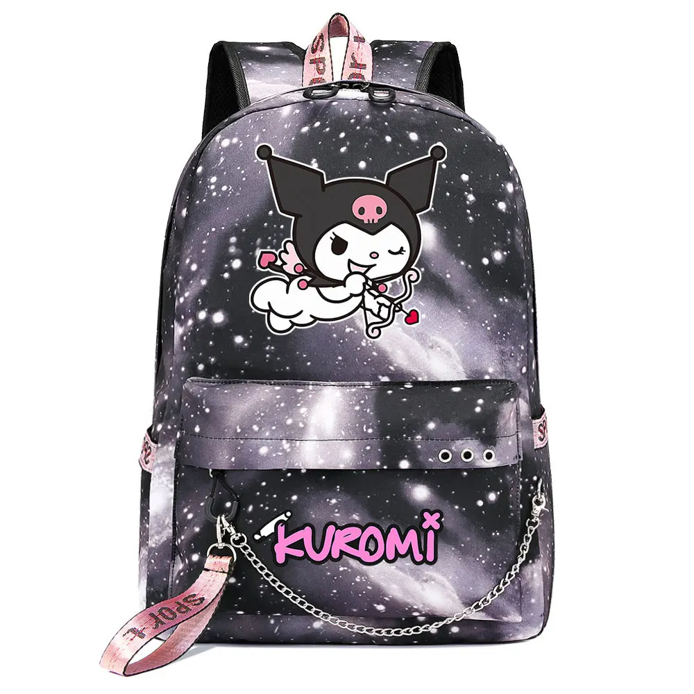 Kuromi Melody Boys Girls Kids School Book Bags Women USB Chain Backpack Canvas Men Laptop Bagpack Packsack Bookbag
Kuromi Melody Boys Girls Kids School Book Bags Women USB Chain Backpack Canvas Men Laptop Bagpack Packsack Bookbag