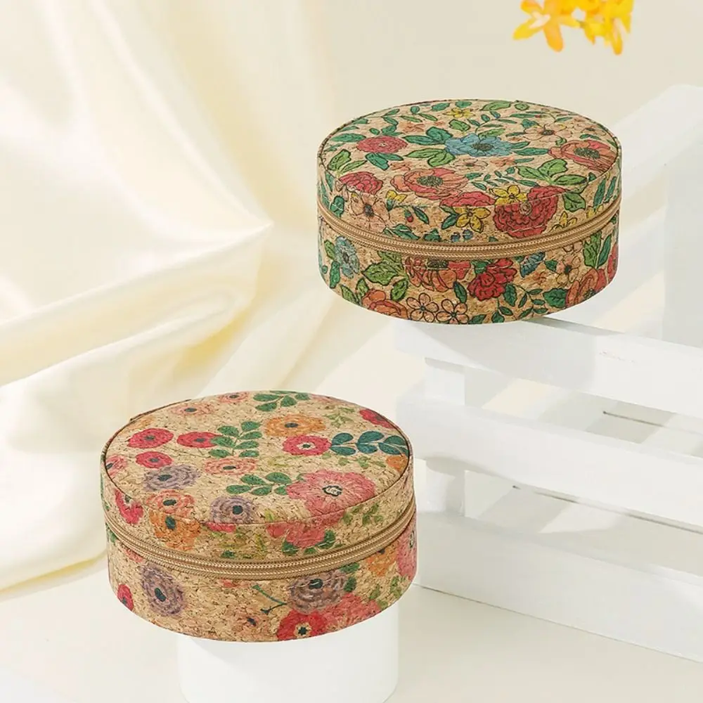 Lovely Vintage Jewelry Storage Box Zipper Round Necklace Ring Case Portable Bohemia Earring Organizer Women
Lovely Vintage Jewelry Storage Box Zipper Round Necklace Ring Case Portable Bohemia Earring Organizer Women