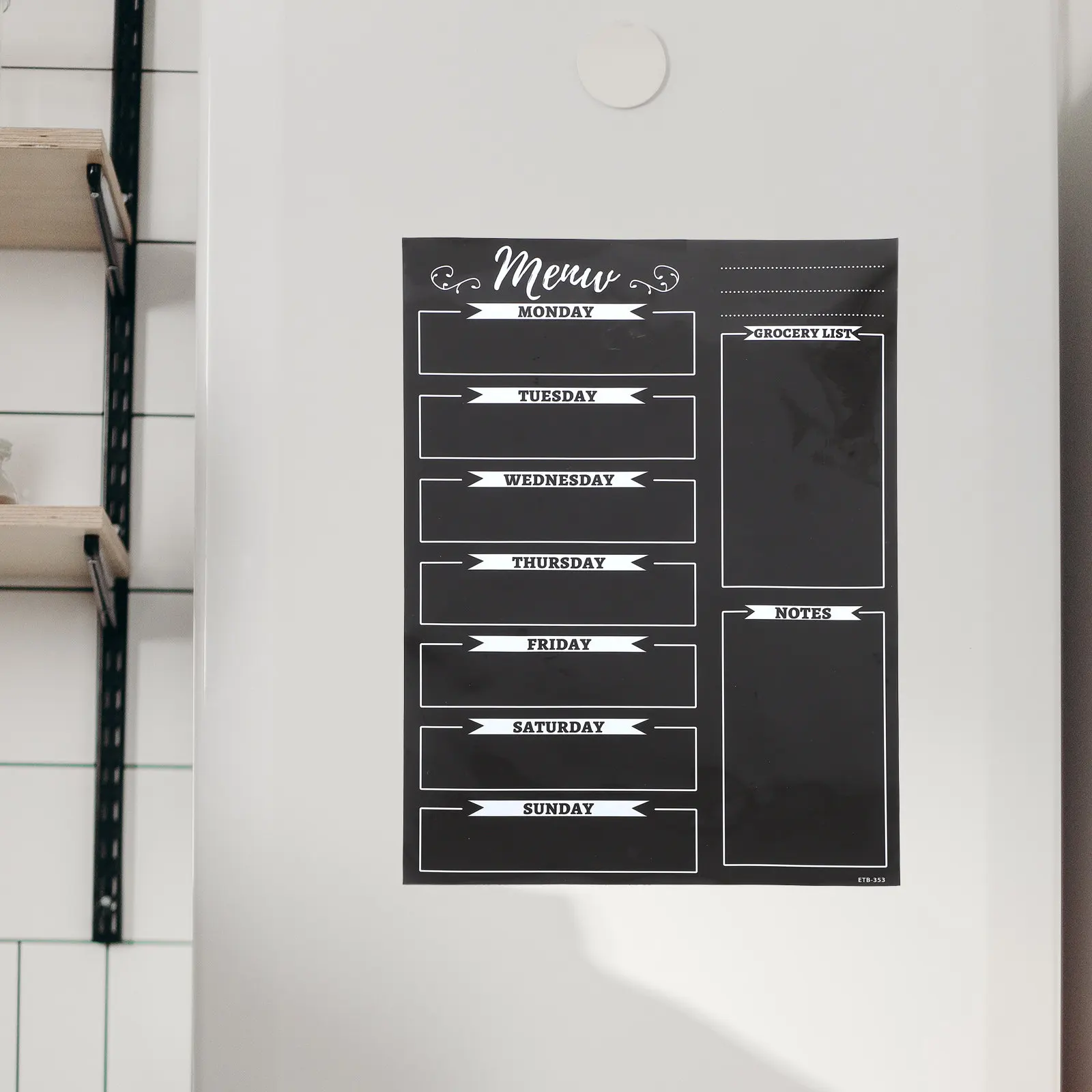 Magnetic Dry Erase Blackboard Sheet for Kitchen Fridge Menu Board Reusable Weekly Planner Smooth Writing Surface Home Fridge
Magnetic Dry Erase Blackboard Sheet for Kitchen Fridge Menu Board Reusable Weekly Planner Smooth Writing Surface Home Fridge