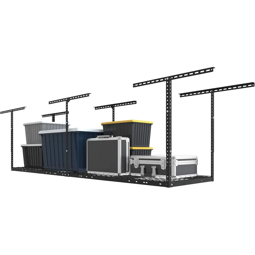 Стеллаж для хранения в гараже 2x8, регулируемая система организации пространства, прочный металлический потолочный стеллаж, грузоподъемность 400 фунтов, черный
Стеллаж для хранения в гараже 2x8, регулируемая система организации пространства, прочный металлический потолочный стеллаж, грузоподъемность 400 фунтов, черный