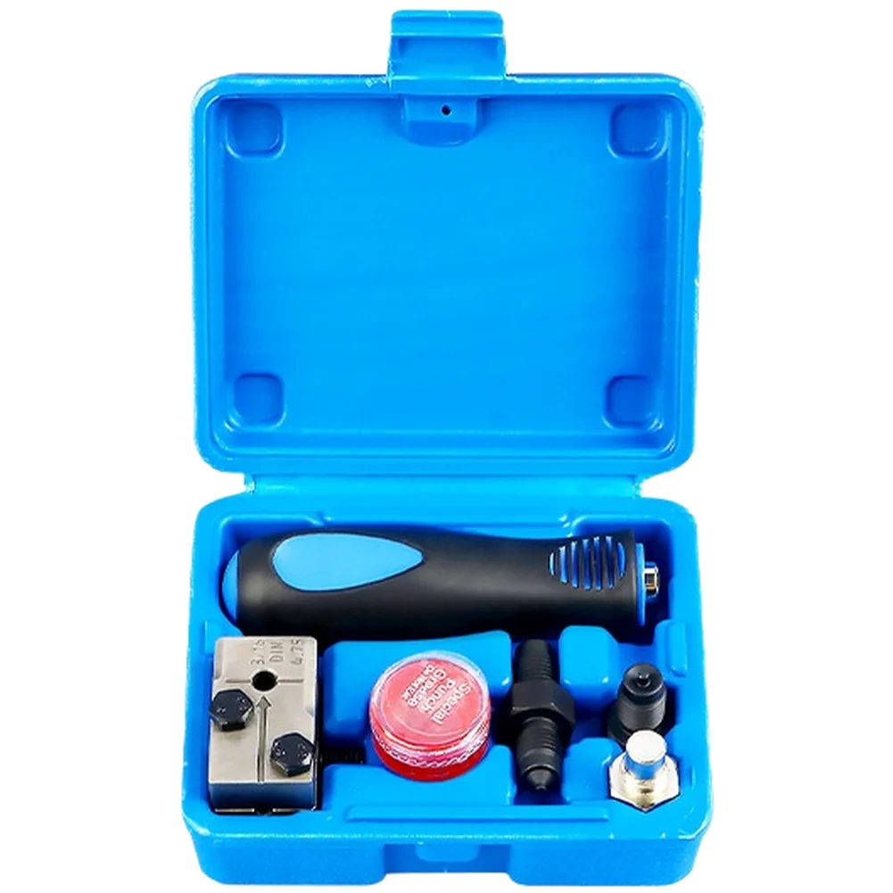 Blue 4.75mm Brake Line Flaring Tool Kit 6 Piece Alloy Double Single End Punch For Copper Iron Aluminum Tube Car Repair Tools
Blue 4.75mm Brake Line Flaring Tool Kit 6 Piece Alloy Double Single End Punch For Copper Iron Aluminum Tube Car Repair Tools