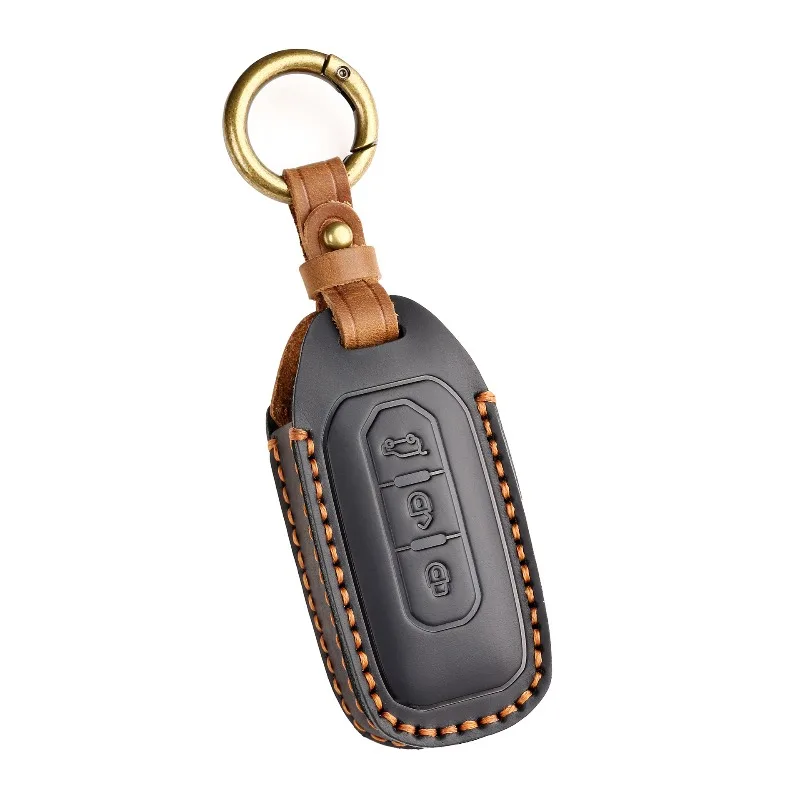 Genuine Leather Car Key Case Cover Shell Protector Fob Holder for JMC Yuhu Ford Yuhu 2020 Accessories Keychain
Genuine Leather Car Key Case Cover Shell Protector Fob Holder for JMC Yuhu Ford Yuhu 2020 Accessories Keychain