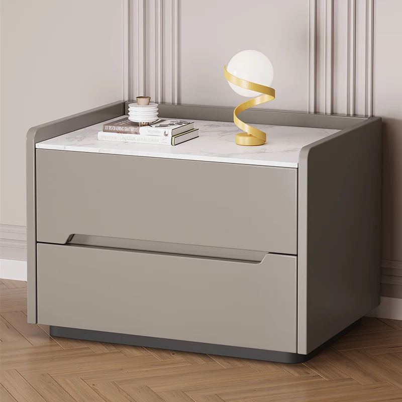 All solid wood bedside table simple high-end minimalist lock rock slab master bedroom home complete bedside table paint process
All solid wood bedside table simple high-end minimalist lock rock slab master bedroom home complete bedside table paint process