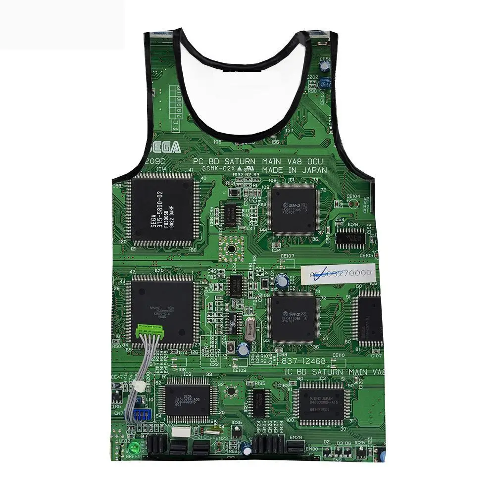 New Electronic Chip 3d Printed Vest Fashion Fun Sleeveless Adult Men Children Casual Street Style Gym Thin T-shirt Beach Top
New Electronic Chip 3d Printed Vest Fashion Fun Sleeveless Adult Men Children Casual Street Style Gym Thin T-shirt Beach Top