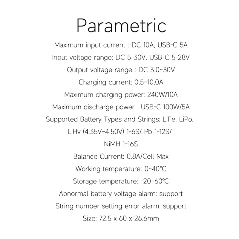 【Срочная распродажа】Зарядное устройство для ISDT 608PD DC 240 Вт USB-C 140 Вт PD3.1 Разрядник для радиоуправляемых батарей Life/Lilon/Lipo/Lihv
【Срочная распродажа】Зарядное устройство для ISDT 608PD DC 240 Вт USB-C 140 Вт PD3.1 Разрядник для радиоуправляемых батарей Life/Lilon/Lipo/Lihv