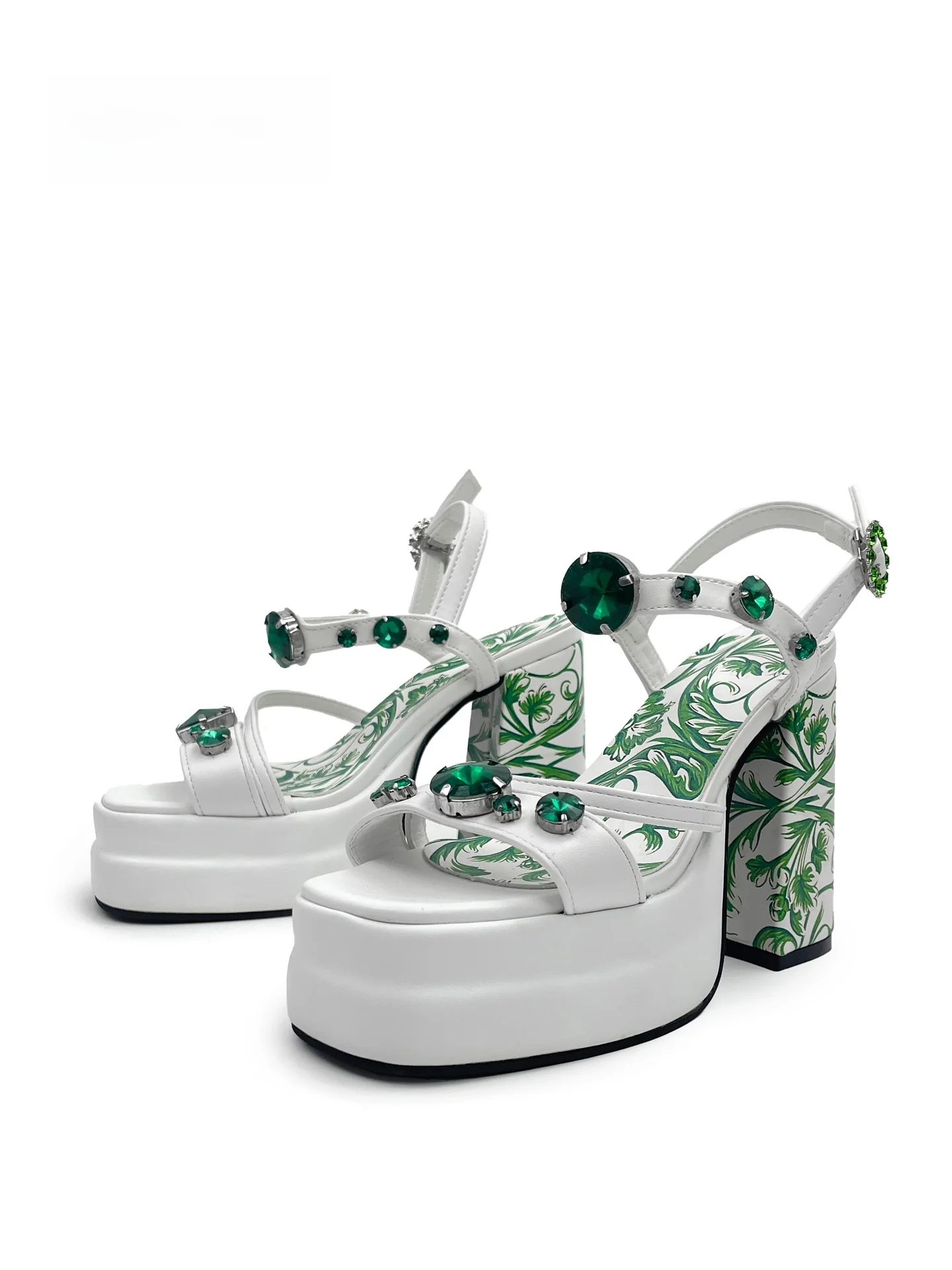 MibVuas Retro Floral Print Thick Heel Sandals Women's Increased Height Open Toe High Heels Casual Style Ultra-Fine Fiber Leather
MibVuas Retro Floral Print Thick Heel Sandals Women's Increased Height Open Toe High Heels Casual Style Ultra-Fine Fiber Leather