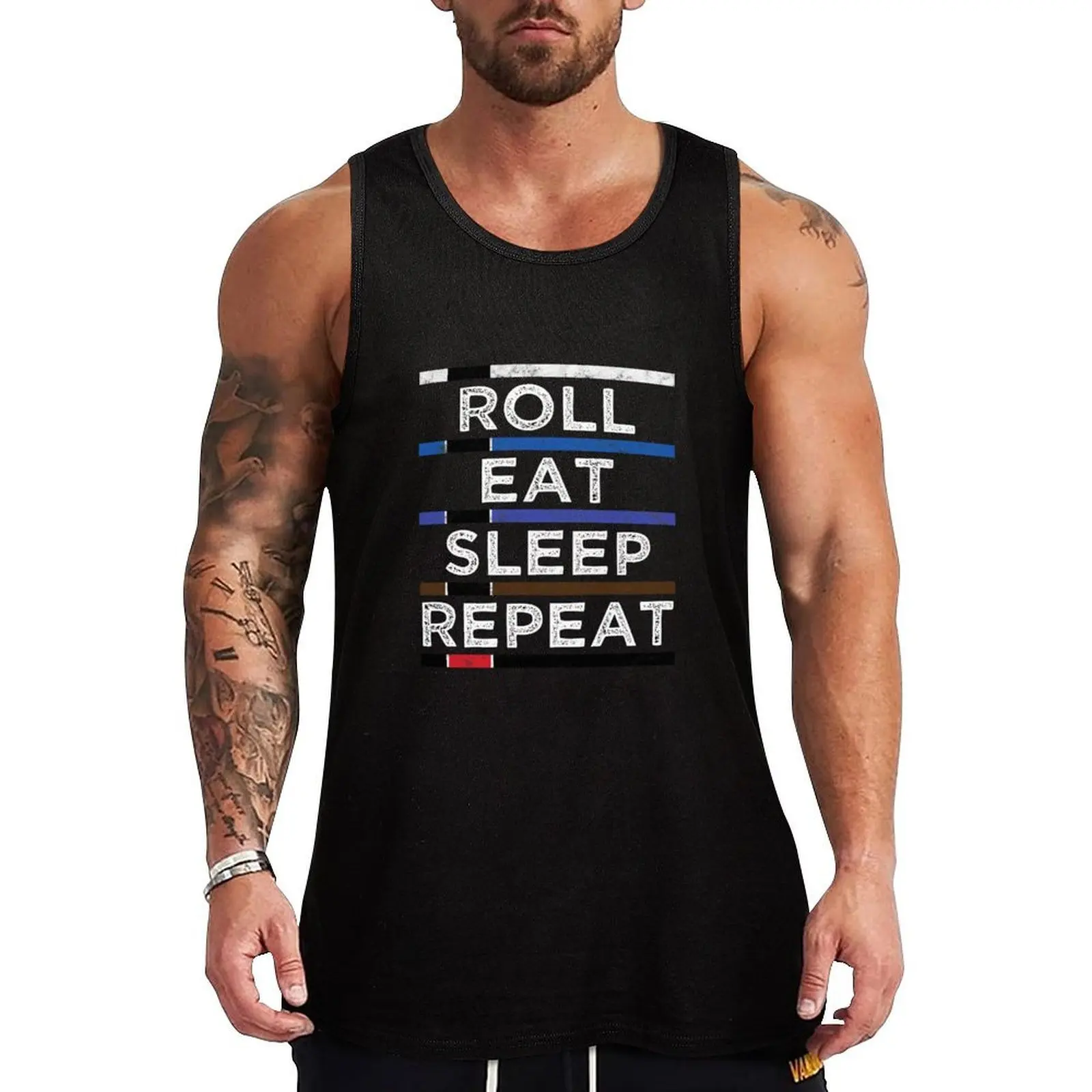 Jiu Jitsu T-Shirt Roll Eat Sleep Repeat Tank Top Logo Free Print Tank Top Casual Graphic Sleeveless
Jiu Jitsu T-Shirt Roll Eat Sleep Repeat Tank Top Logo Free Print Tank Top Casual Graphic Sleeveless