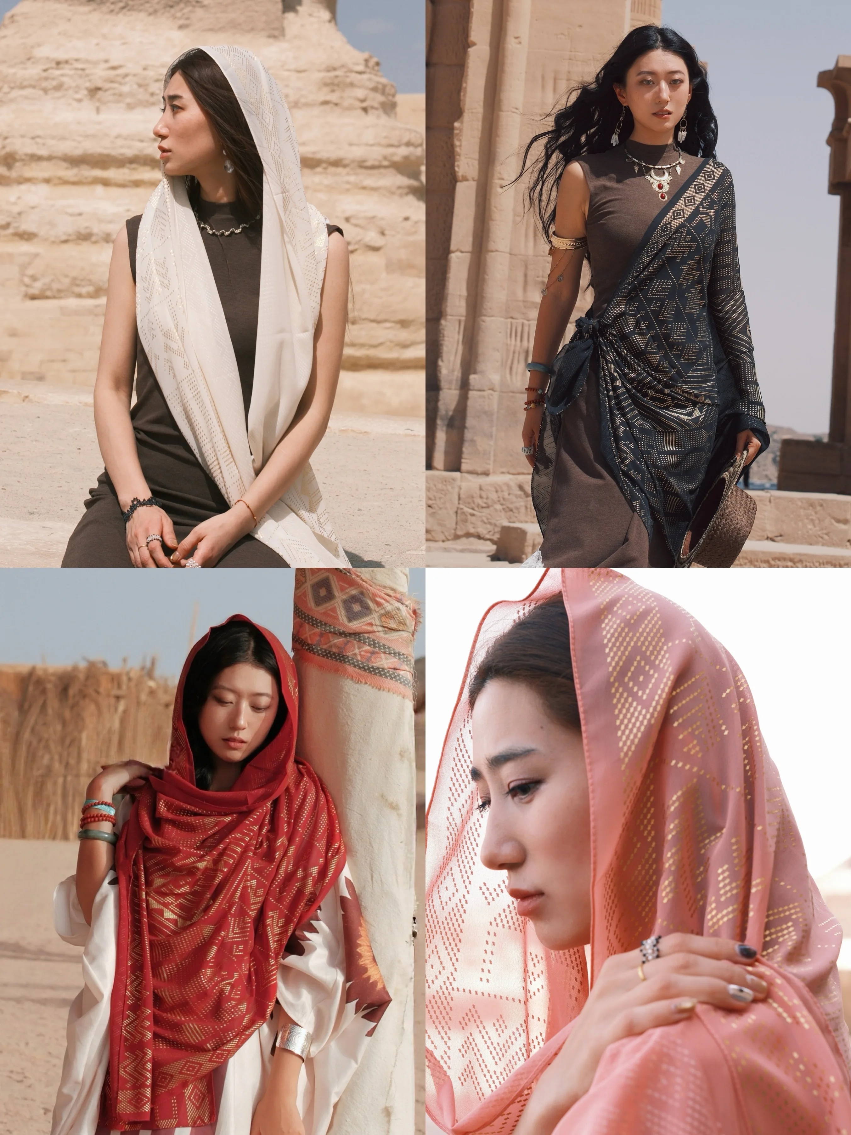 's Journey Store Vacation Foil Gold Shoulder Shawl Retro Ethnic Style Sunscreen Large Scarf Desert Shooting Multi-Function...
's Journey Store Vacation Foil Gold Shoulder Shawl Retro Ethnic Style Sunscreen Large Scarf Desert Shooting Multi-Function...
