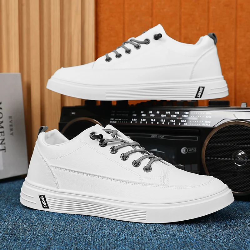 New Style White Sneakers for Men, Korean Version, Trendy Platform Shoes, Versatile for All Occasions, Sporty and Casual Shoes
New Style White Sneakers for Men, Korean Version, Trendy Platform Shoes, Versatile for All Occasions, Sporty and Casual Shoes