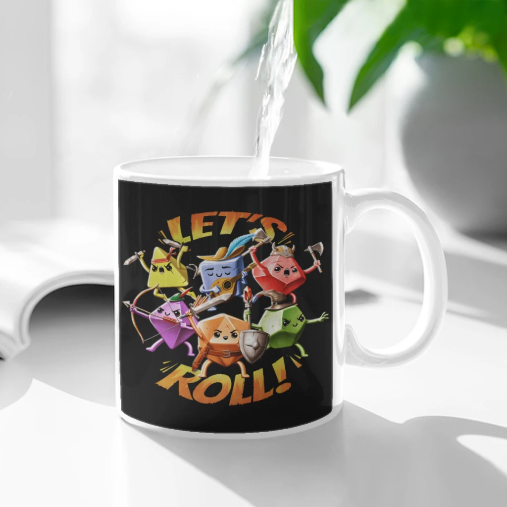 Lets Roll RPG Dice Party Ceramic Cup Coffee Oatmeal Breakfast Cup Creative Personality Mug
Lets Roll RPG Dice Party Ceramic Cup Coffee Oatmeal Breakfast Cup Creative Personality Mug