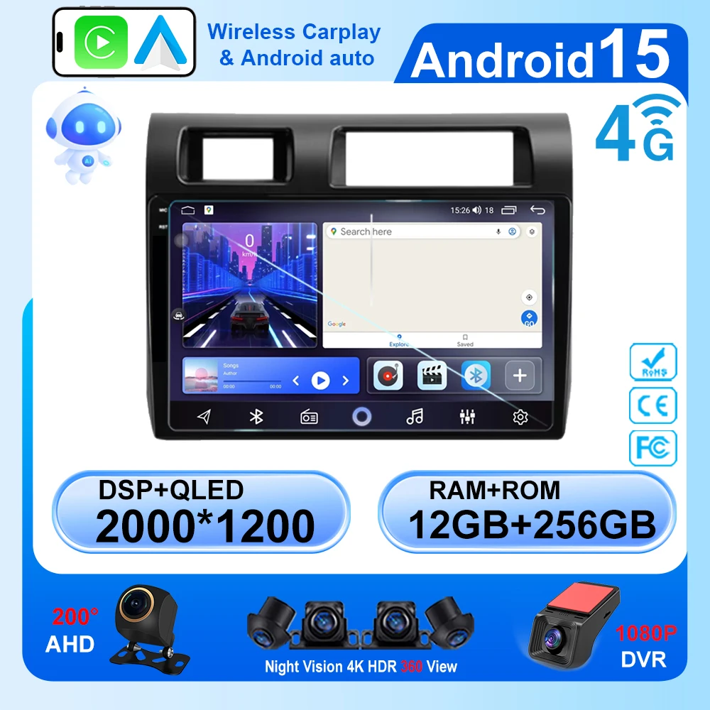 For Toyota Pickup Land Cruiser LC 70 79 Series 2007 - 2020 QLED Touch Screen Android 15 Car Radio Multimedia Stereo Video BT5.
For Toyota Pickup Land Cruiser LC 70 79 Series 2007 - 2020 QLED Touch Screen Android 15 Car Radio Multimedia Stereo Video BT5.