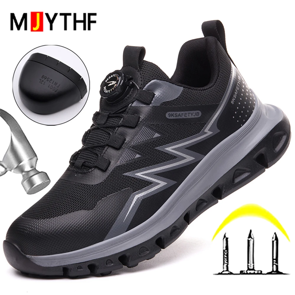 Rotating button Work Safety Shoes Men Boots Steel toe shoes Anti-smash Anti-smash Work Sneakers Protection Shoes Security Boots
Rotating button Work Safety Shoes Men Boots Steel toe shoes Anti-smash Anti-smash Work Sneakers Protection Shoes Security Boots