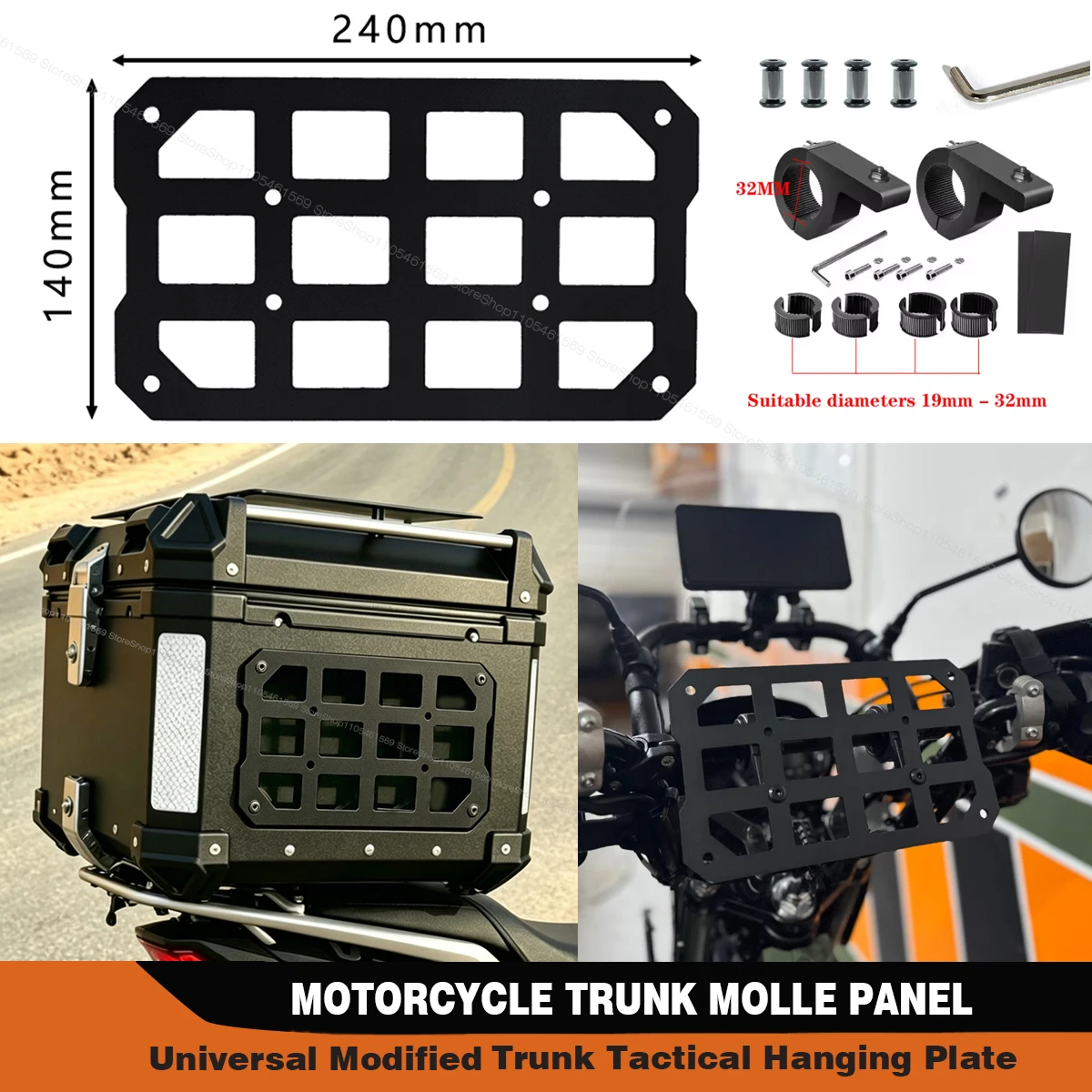 Modular MotorcycleTactical Trunk Storage Organizer Aluminum Alloy Molle Panel Quick-Install Side Storage Box 1PCS
Modular MotorcycleTactical Trunk Storage Organizer Aluminum Alloy Molle Panel Quick-Install Side Storage Box 1PCS