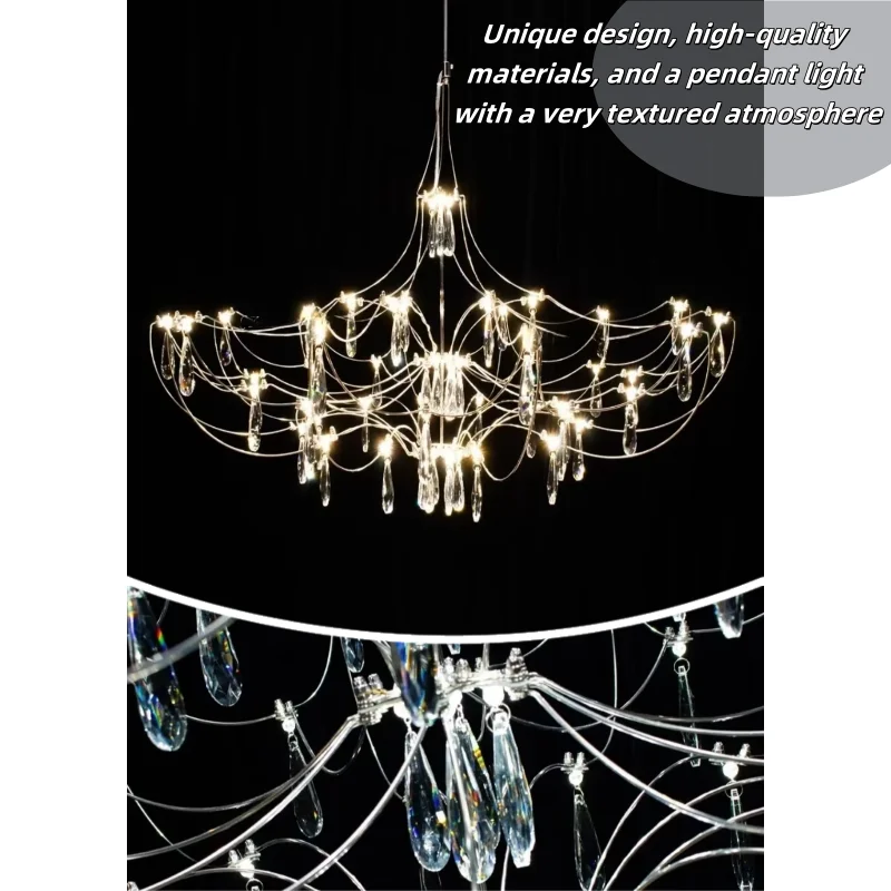2025 New Living Room Dining Room Firefly Chandelier Villa Apartment Bedroom Light Cube Starry Sky Crystal Chandelier
2025 New Living Room Dining Room Firefly Chandelier Villa Apartment Bedroom Light Cube Starry Sky Crystal Chandelier