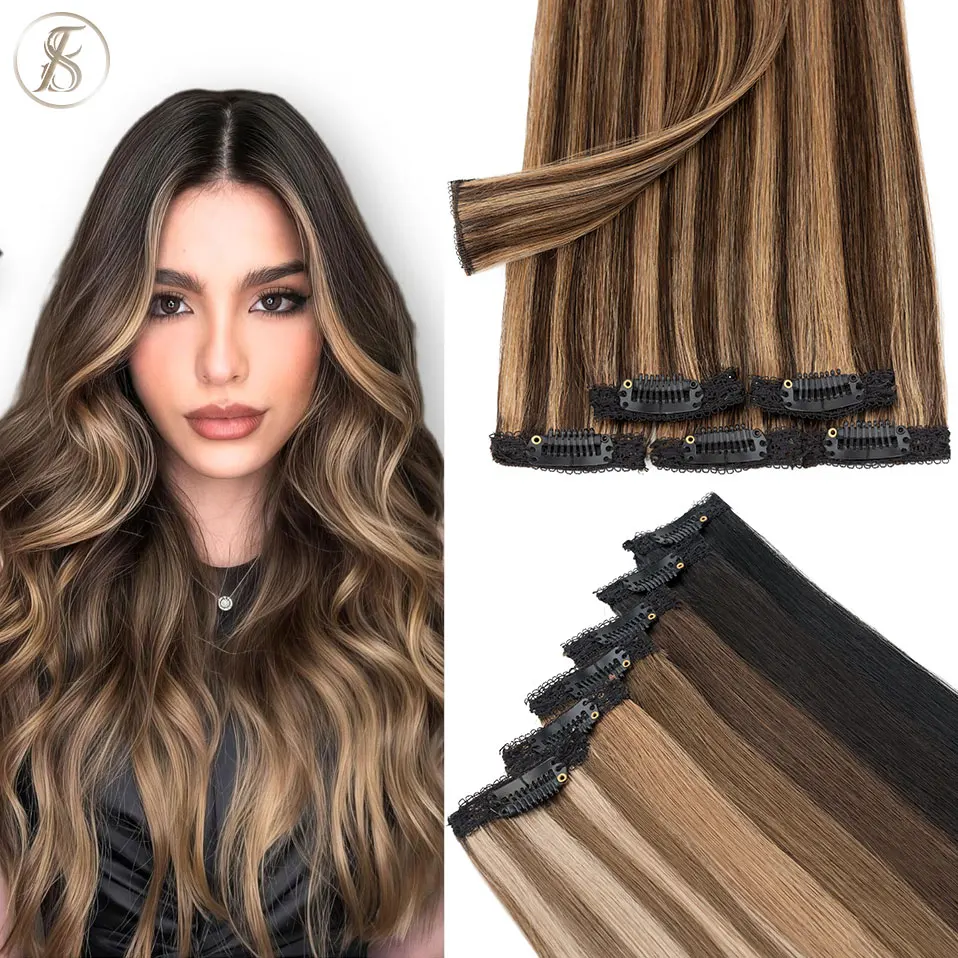 TESS 6pcs Clip In Short Human Hair Extensions Single Clip Ins Seamless Hairpieces for Women Lace Weft Remy Hair Add Highlights
TESS 6pcs Clip In Short Human Hair Extensions Single Clip Ins Seamless Hairpieces for Women Lace Weft Remy Hair Add Highlights