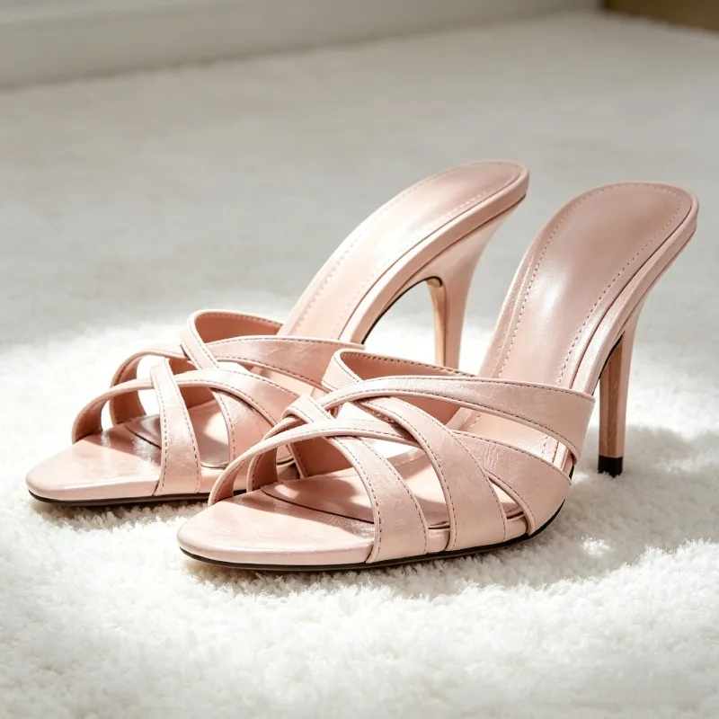 High-quality Cracked-effect Mule Sandals for Women Fashion Cross Tied Designer Shoes Sexy Round-toe Open-toe Party slide Sandals
High-quality Cracked-effect Mule Sandals for Women Fashion Cross Tied Designer Shoes Sexy Round-toe Open-toe Party slide Sandals