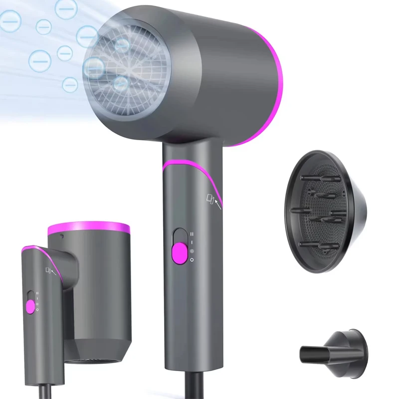 Portable Foldable Travel Hair Dryer Mini Negative Ionic Blow Dryer with 3 Heat Settings for Hotel Home Salon Use Wholesale
Portable Foldable Travel Hair Dryer Mini Negative Ionic Blow Dryer with 3 Heat Settings for Hotel Home Salon Use Wholesale
