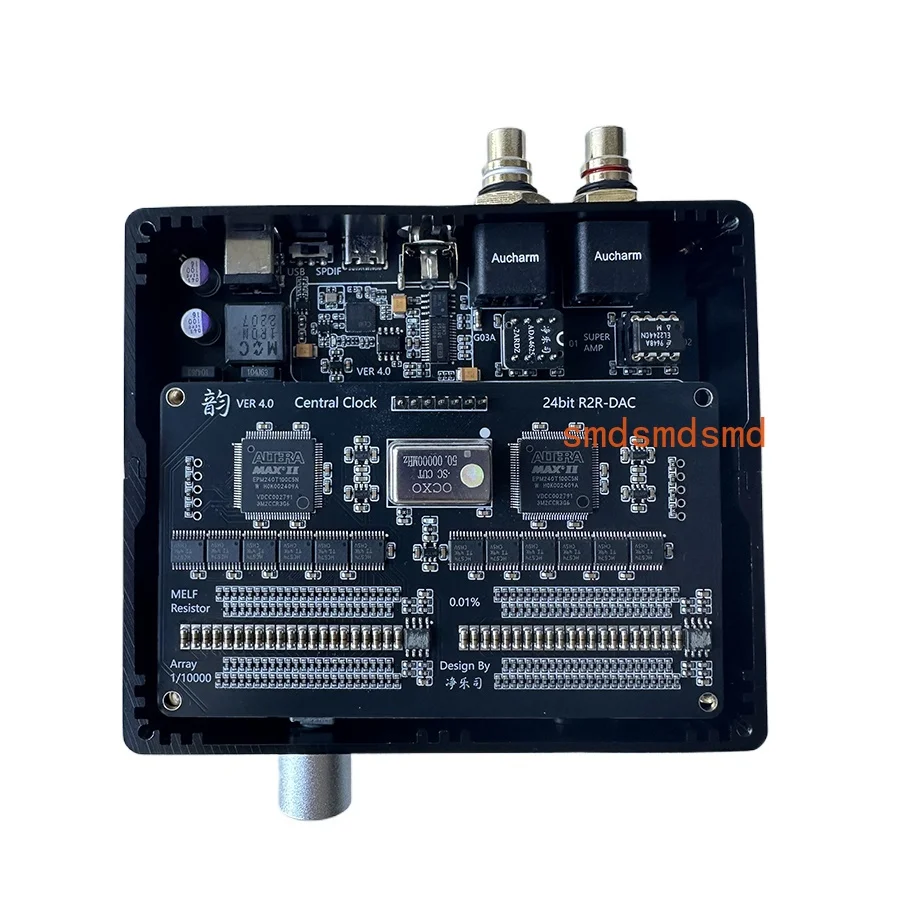 Upgraded R2R V4.0 Decoder RCA/3.5/4.4 Output Supports Coaxial / USB Input with Volume Adjustment CNC Case PCM 24bit
Upgraded R2R V4.0 Decoder RCA/3.5/4.4 Output Supports Coaxial / USB Input with Volume Adjustment CNC Case PCM 24bit