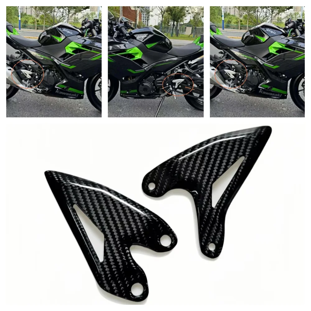 For Kawasaki Ninja 400 Z400 2019-2024 Heel Guard Plates Foot Rests Weight Reduction Carbon Fiber Motorcycle accessories
For Kawasaki Ninja 400 Z400 2019-2024 Heel Guard Plates Foot Rests Weight Reduction Carbon Fiber Motorcycle accessories