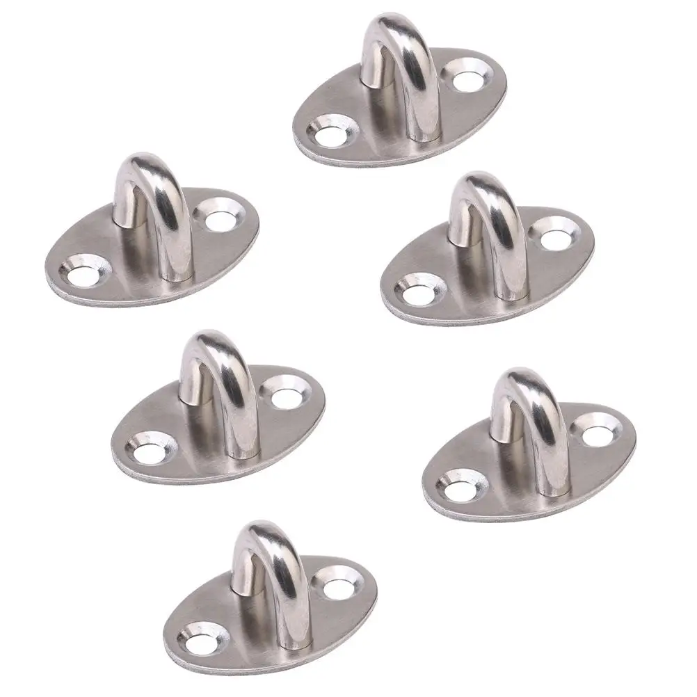 6 Pcs Stainless Steel Heavy Duty Hooks Load Bearing Fixed Pull Ring Storage Suitable Various Walls Practical
6 Pcs Stainless Steel Heavy Duty Hooks Load Bearing Fixed Pull Ring Storage Suitable Various Walls Practical