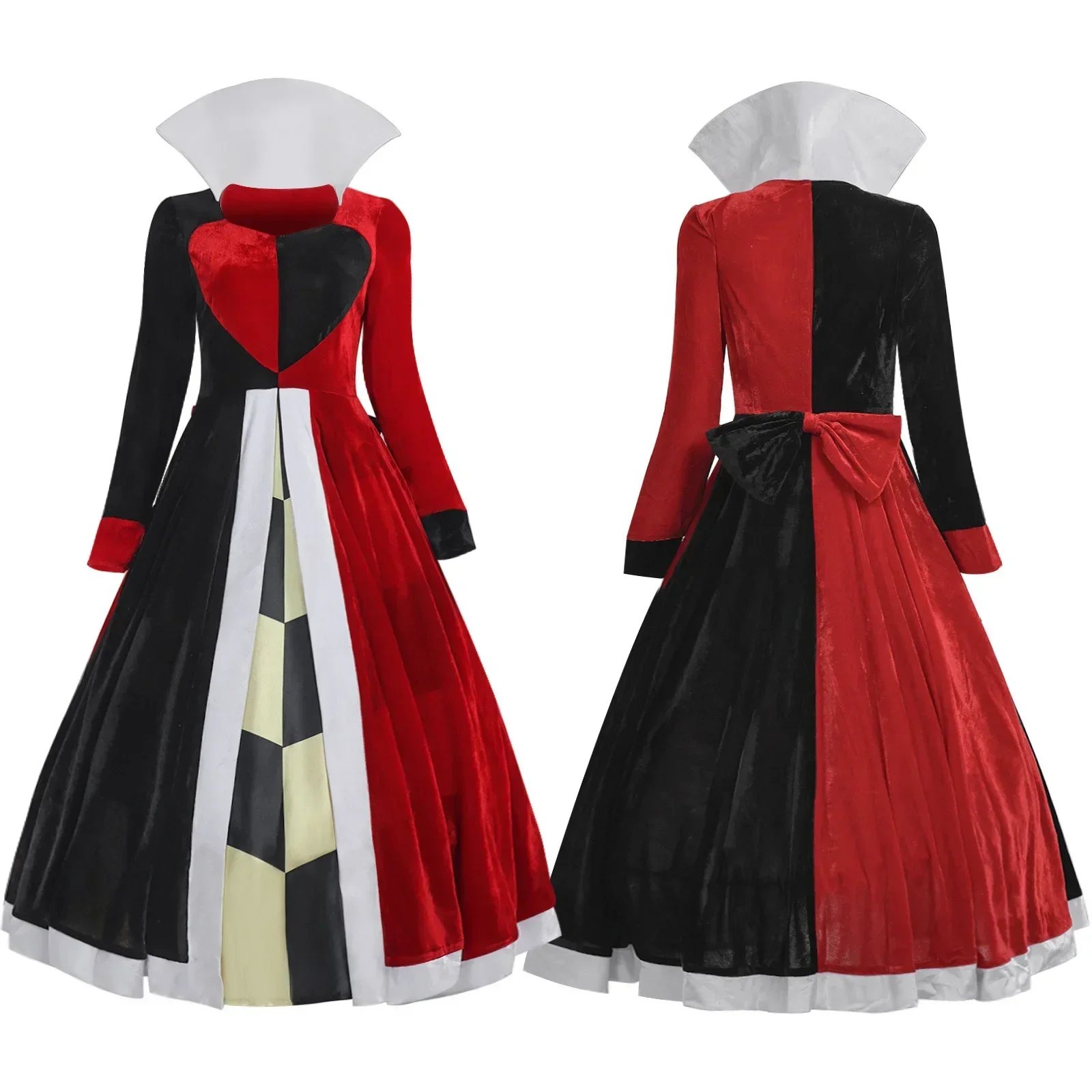 Halloween Queen of Hearts Costume Alice in Wonderland Dress Women Adult Sexy Poker Queen Cosplay Halloween Fancy Dress 2025
Halloween Queen of Hearts Costume Alice in Wonderland Dress Women Adult Sexy Poker Queen Cosplay Halloween Fancy Dress 2025