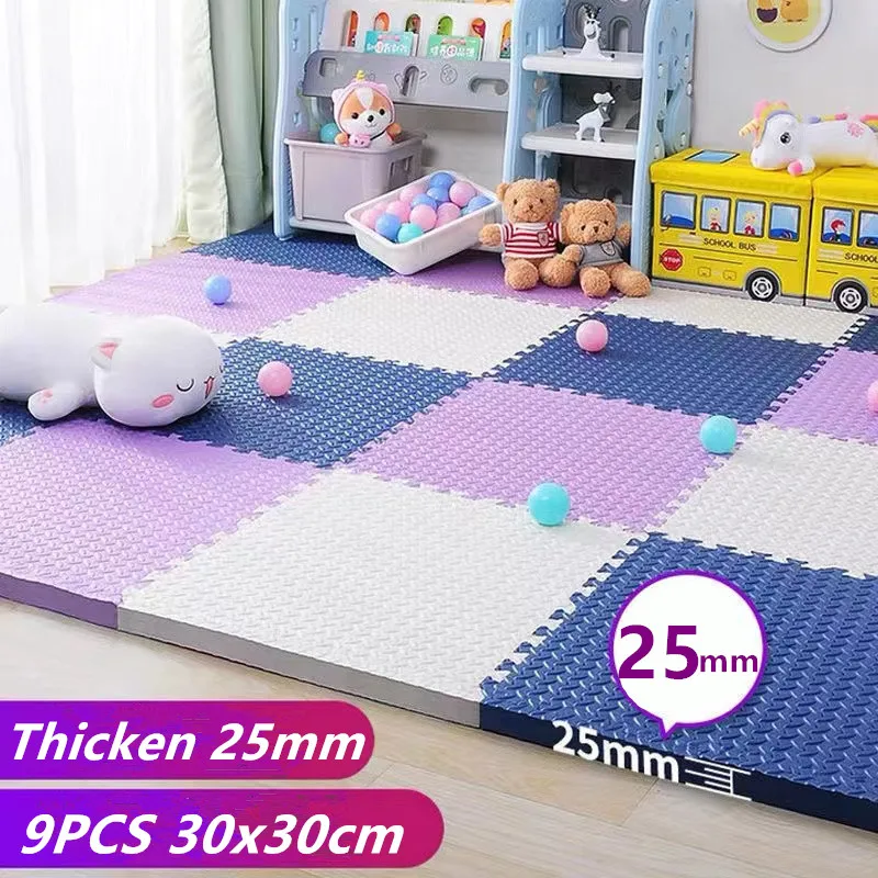 Tatame Play Mats Thicken 25mm Puzzle Mat 9PCS 30x30cm Tatames Baby Game Mat Puzzle Mat Baby Mat Kids Carpet Foot Mat Floor Mats
Tatame Play Mats Thicken 25mm Puzzle Mat 9PCS 30x30cm Tatames Baby Game Mat Puzzle Mat Baby Mat Kids Carpet Foot Mat Floor Mats