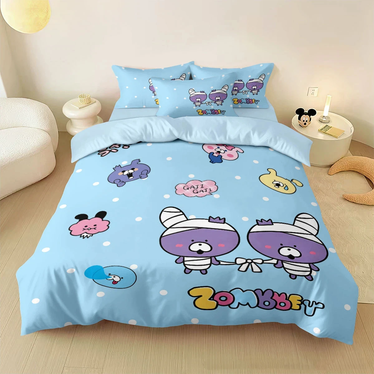 Anime Zombbit Duvet Cover Set Nonbi Bedding set For Kids Bedroom Duvet Cover Pillow Case Single Double King Size
Anime Zombbit Duvet Cover Set Nonbi Bedding set For Kids Bedroom Duvet Cover Pillow Case Single Double King Size