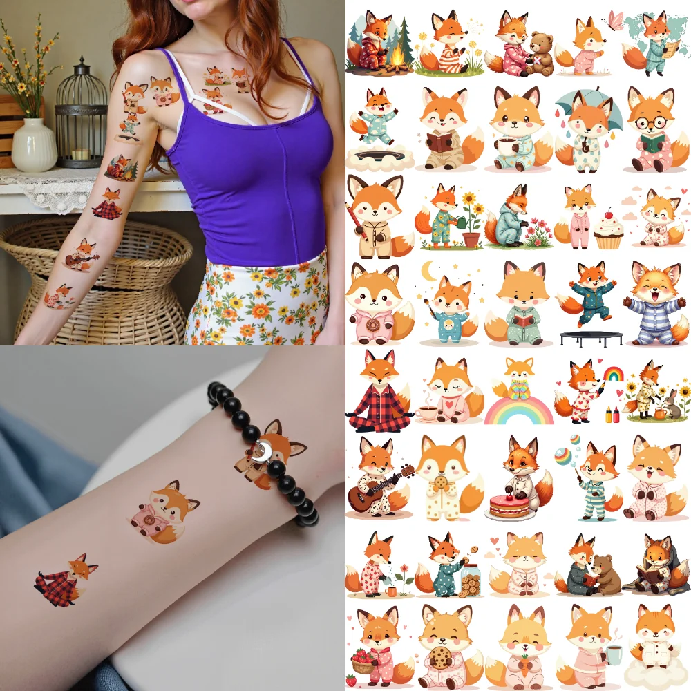 54 шт. временные татуировки лиса персонаж наклейки временные татуировки наклейки милые наклейки с лисой для мальчиков и девочек руки
54 шт. временные татуировки лиса персонаж наклейки временные татуировки наклейки милые наклейки с лисой для мальчиков и девочек руки
